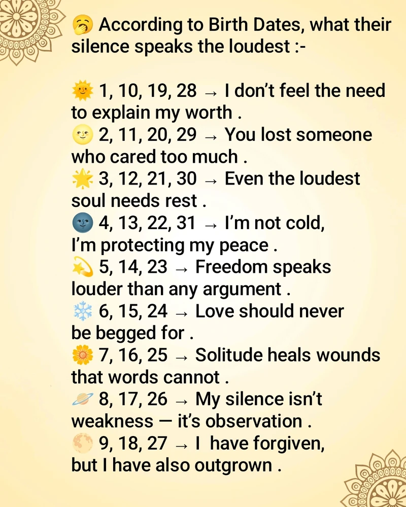 What Their Silence Speaks The Loudest