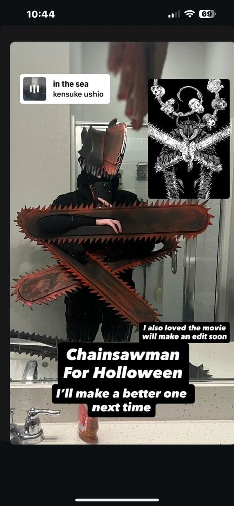 I was chainsawman for this Halloween∩^ω^∩