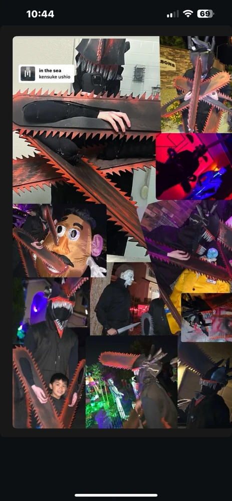 I was chainsawman for this Halloween∩^ω^∩