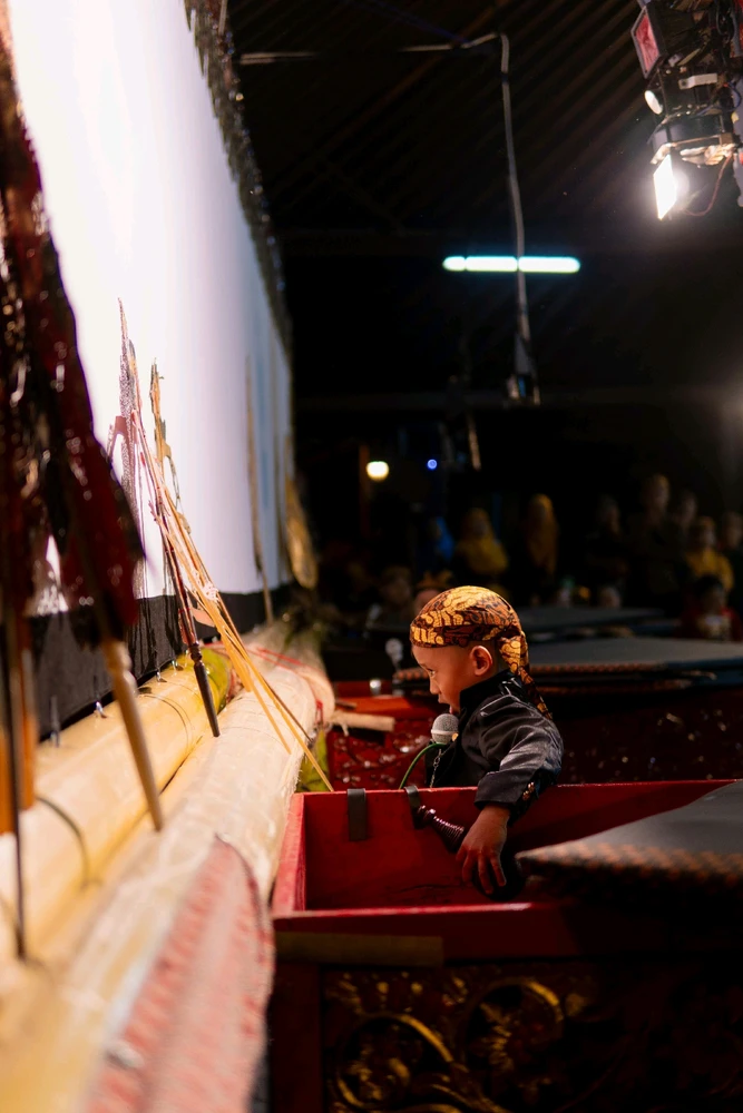 Traditional Javanese Puppet Shadow Show (Wayang Kulit)