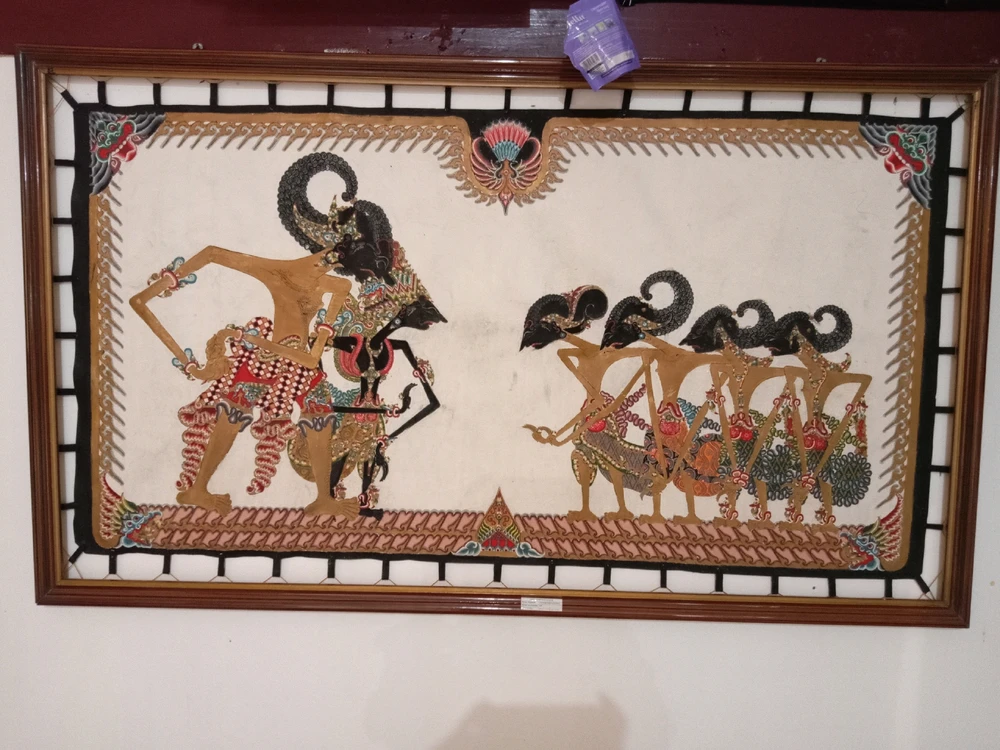 Traditional Javanese Puppet Shadow Show (Wayang Kulit)