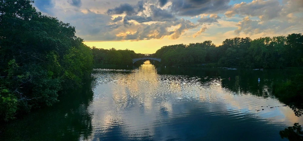 Sunsets over the water