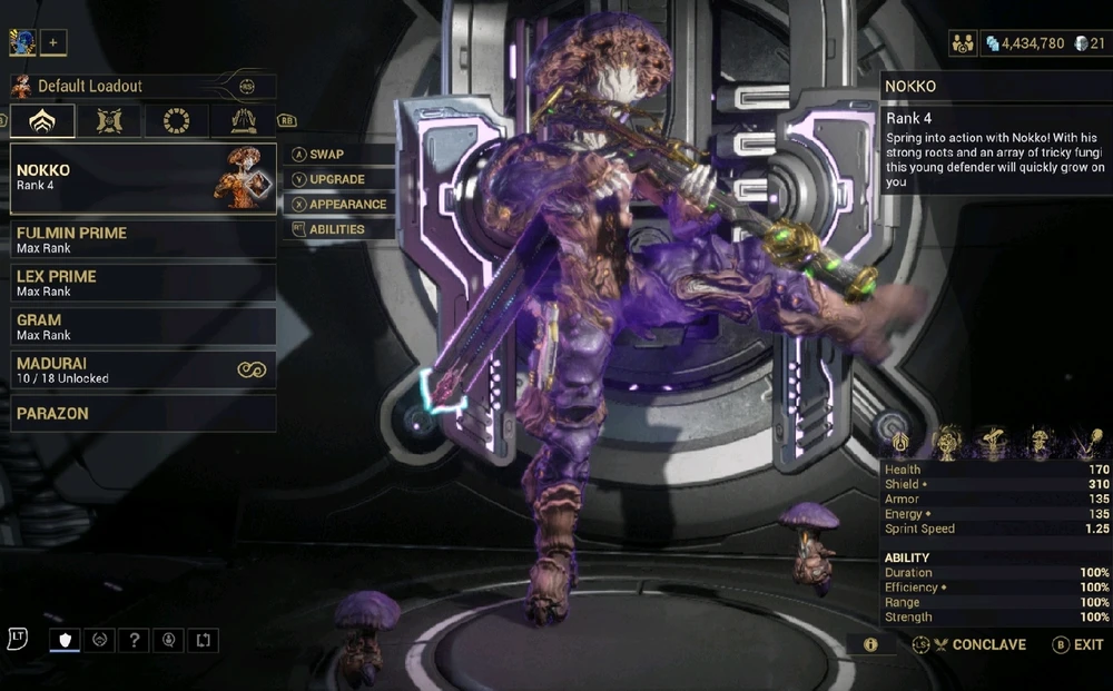 Warframe, got mushroom boy 🍄