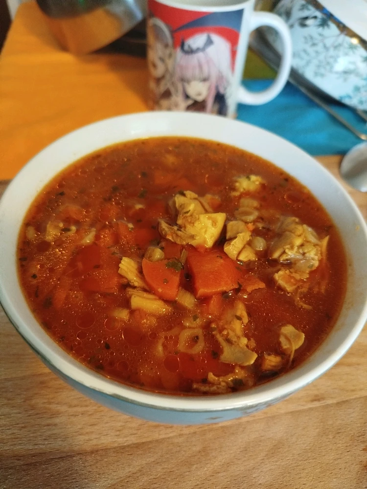 Tabasco tomato soup