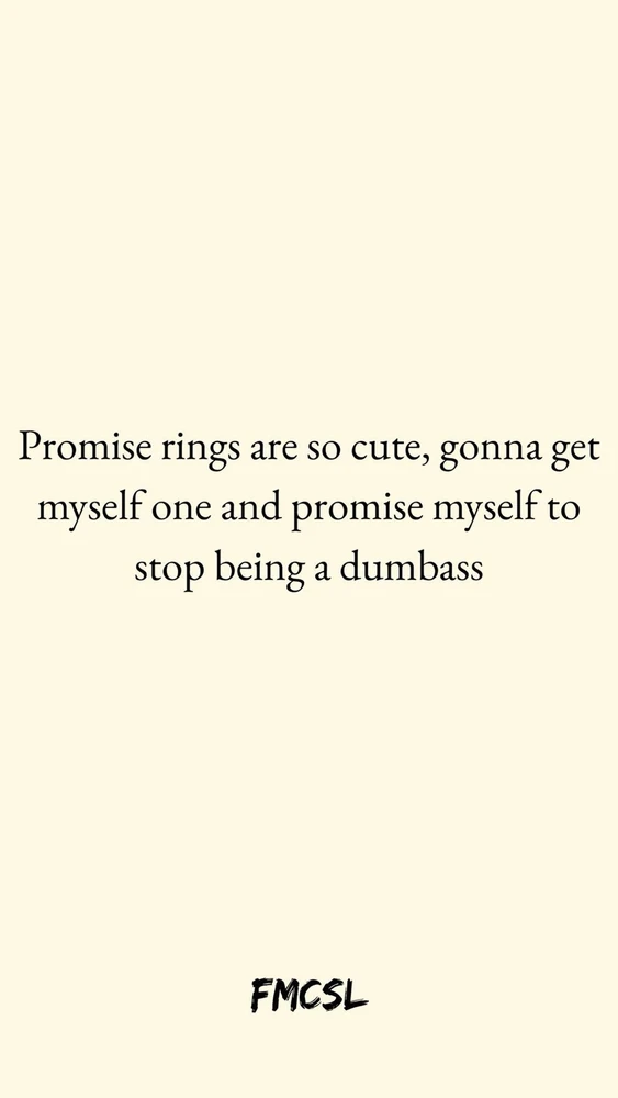Promise myself