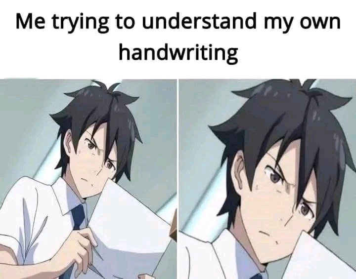 My e's look like a's 🥲🤣