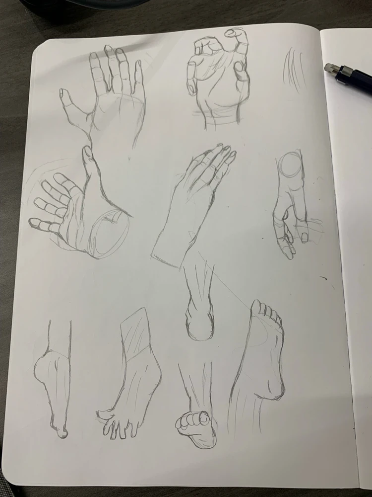 Sketches I drew before I took my hiatus from art to pursue video editing