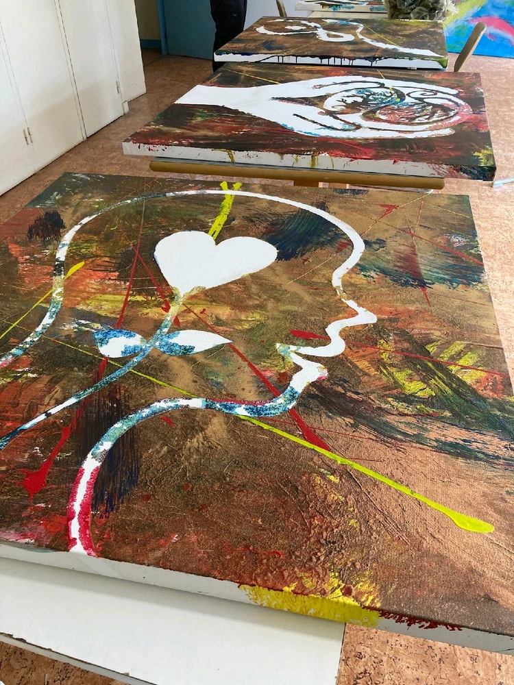 Peinture collective pour la santé mentale