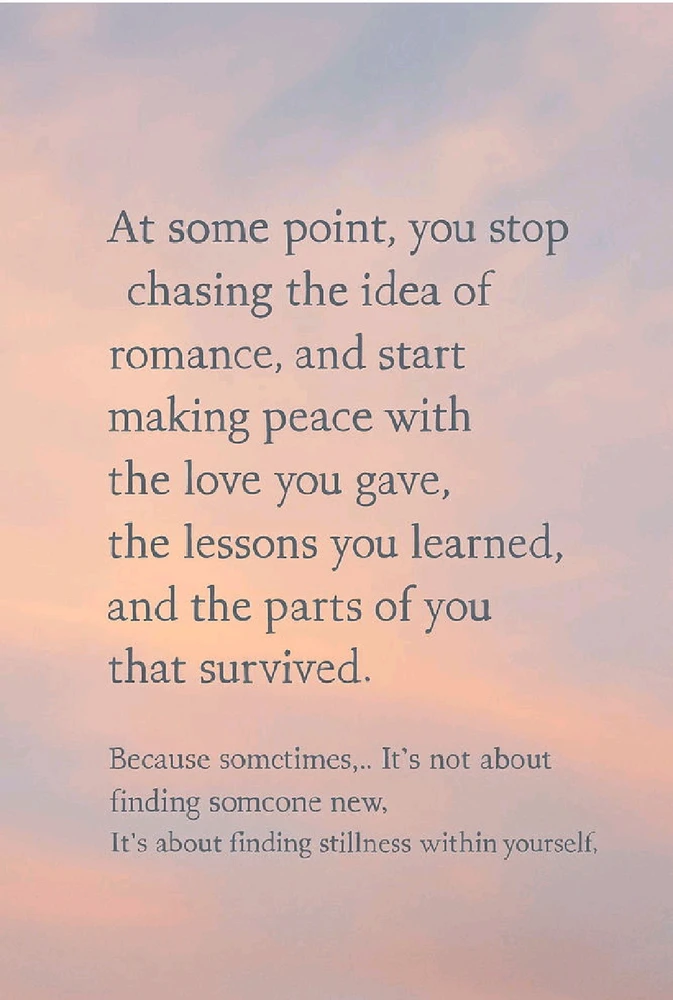 Stillness within yourself