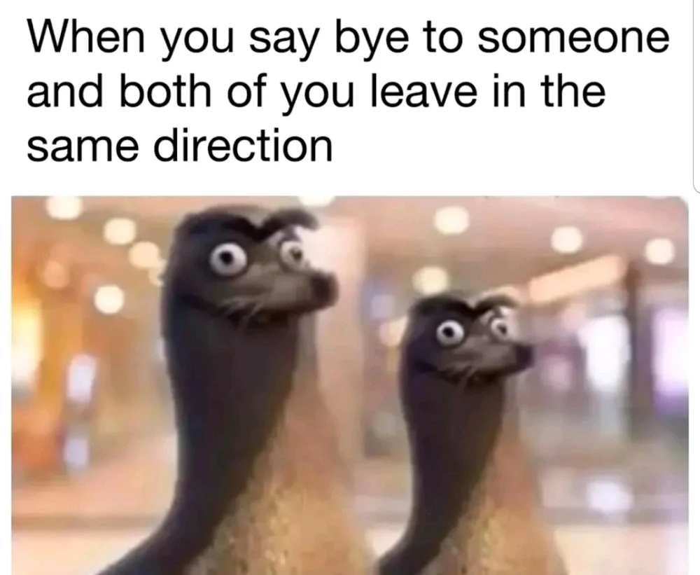 The awkwardness 😫