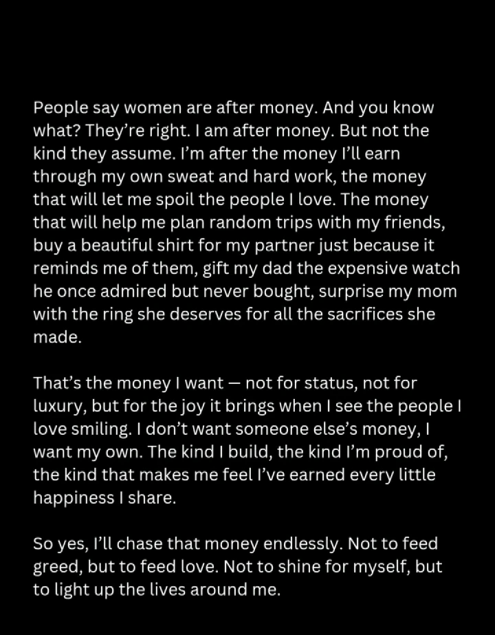 Yess I love money....