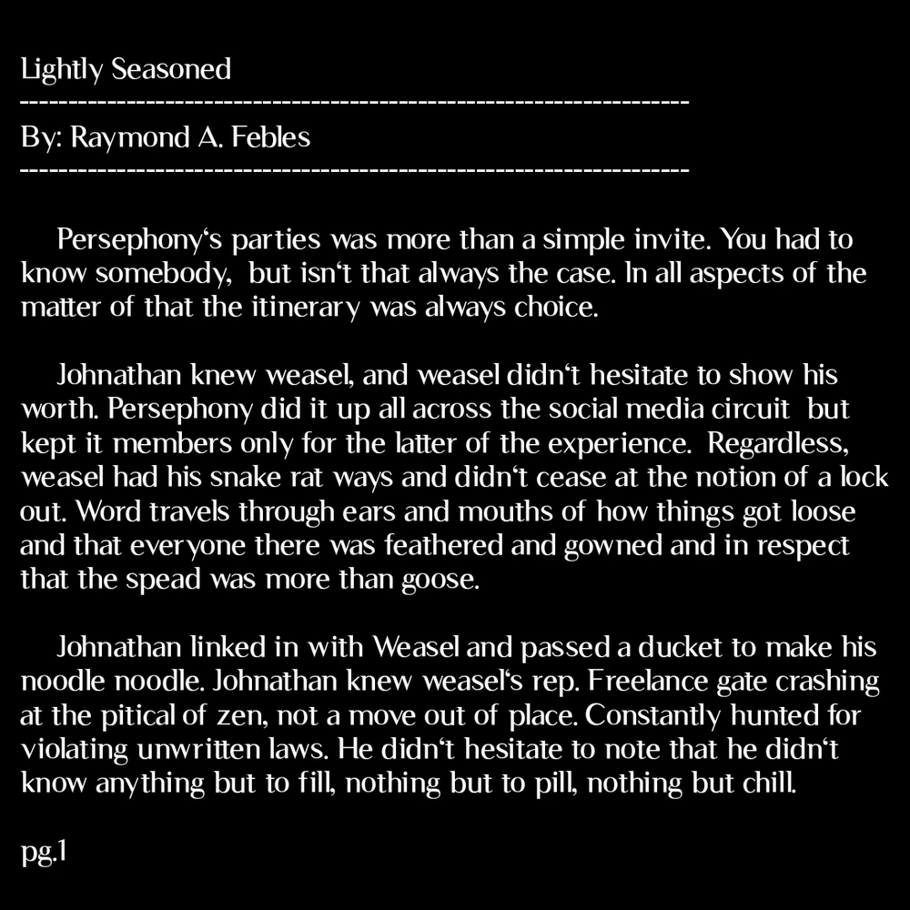 Newest mature rated story.