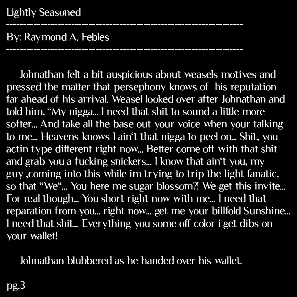 Newest mature rated story.