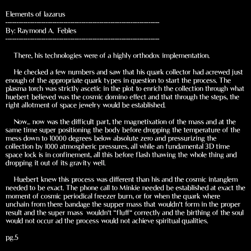 Nuts & bolts sci-fi piece.