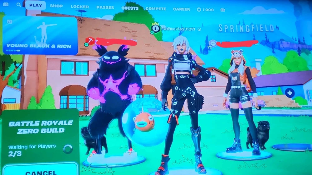 Fortnite session with the crew