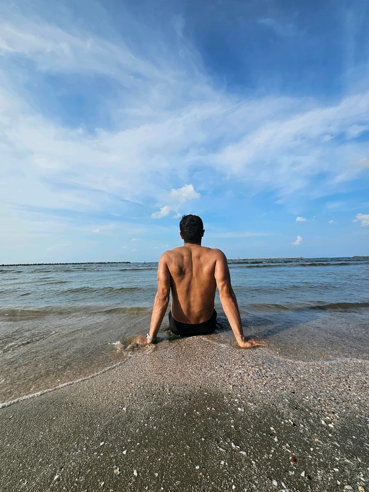 Empty beach last summer vibes