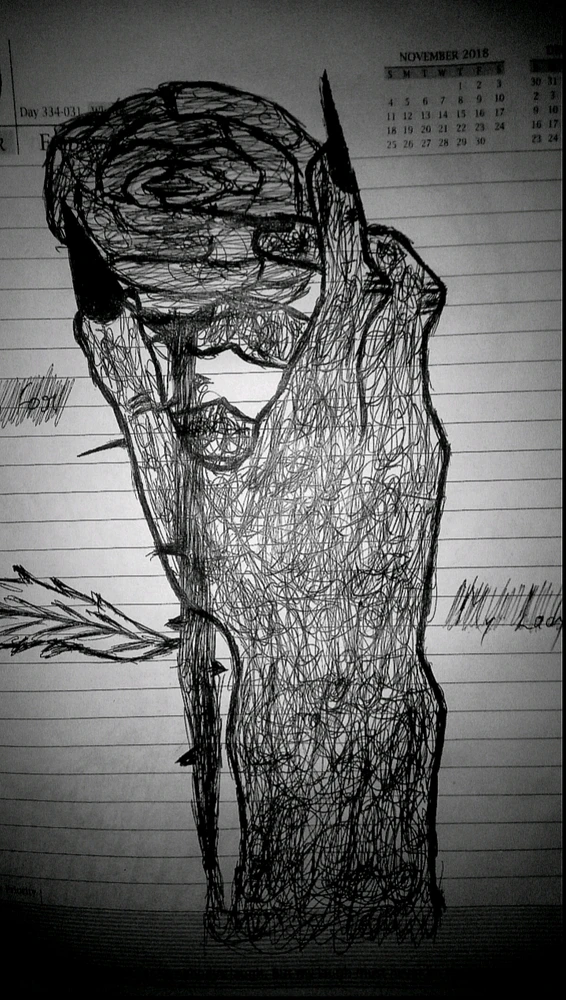 "The Bloom of Darkness".
A demon's hand cradles a black rose - a artwork reflects the coexistence of sin and grace, destruction and desire.