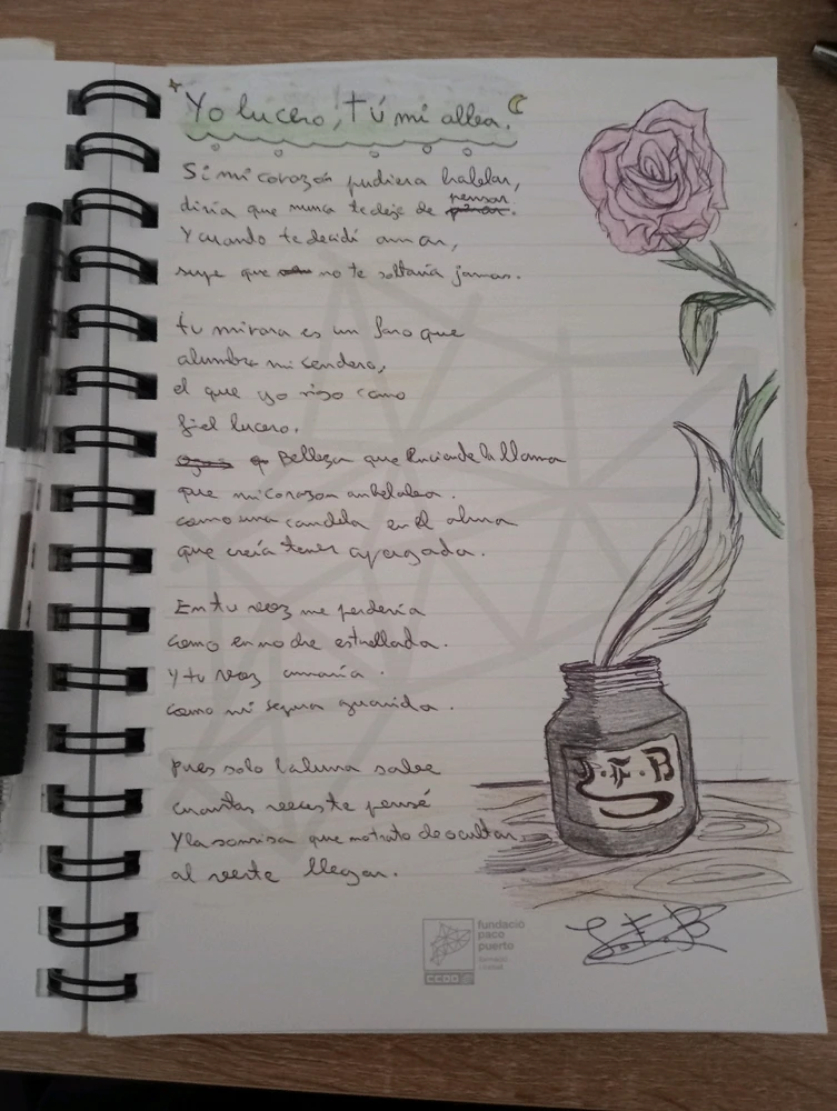 "Yo lucero, tu mi alba"