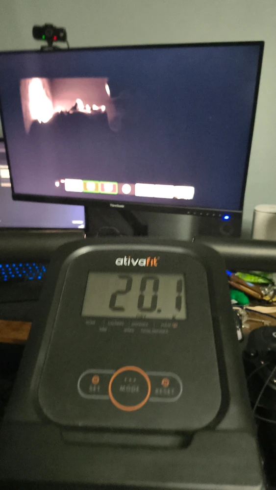 Good time to get some kilometers in on the bike