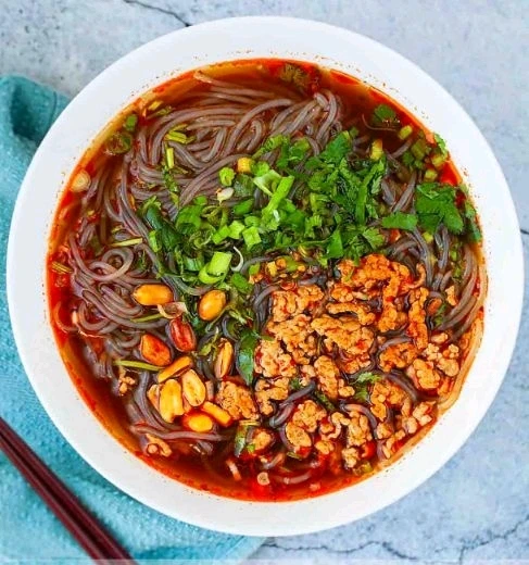 Spicy noodles soup