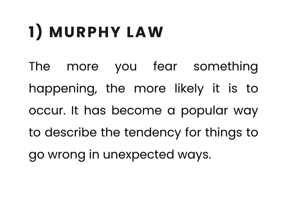 Murphyβs Law β When Fear Becomes Fate