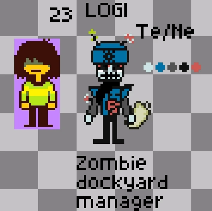 Making some deltarune-esque characters!