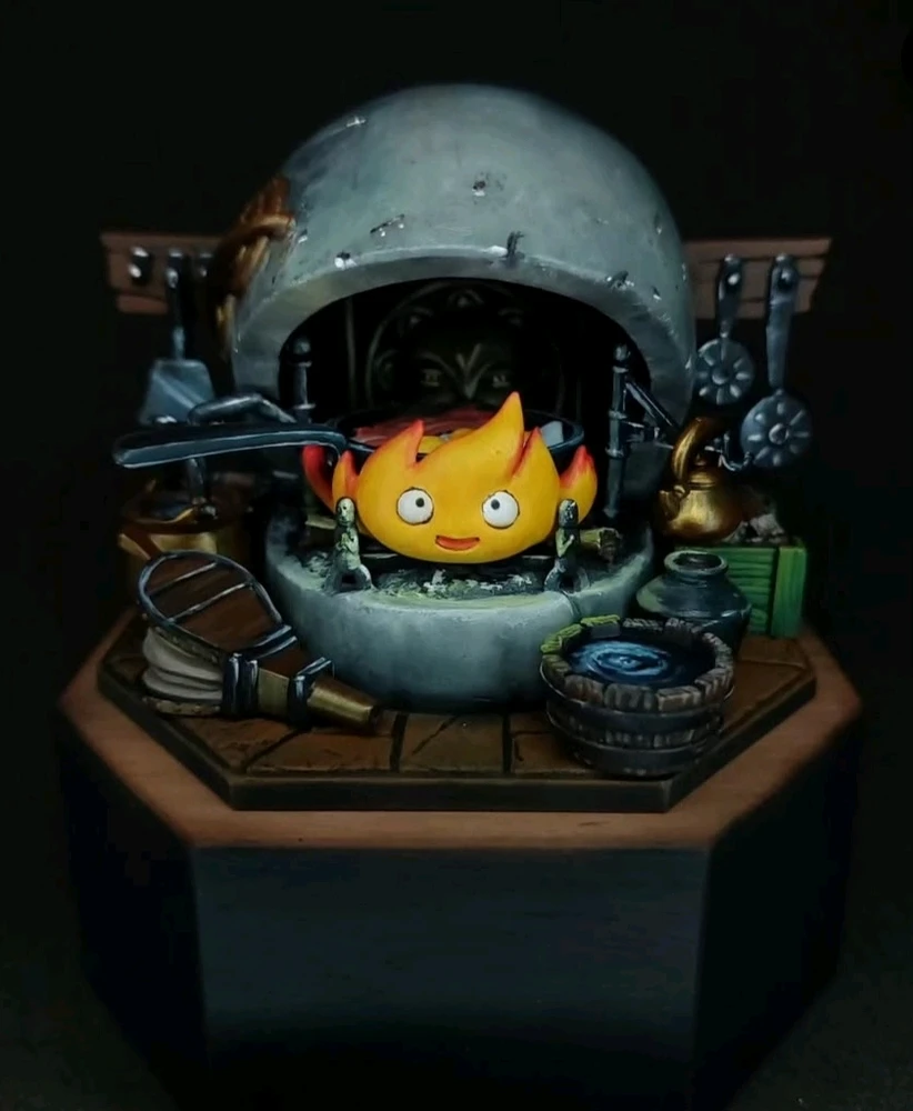 Calcifer 🔥 figure painting