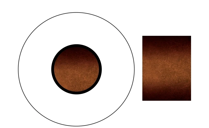 Fondo marron para el ojo con powerclip