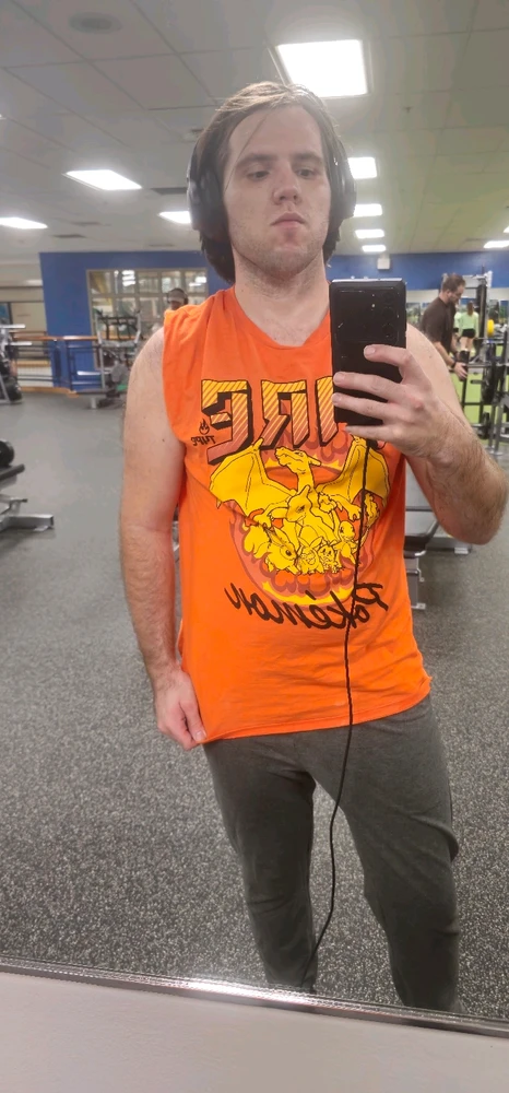 Pokemon shirt at the gym 🔥