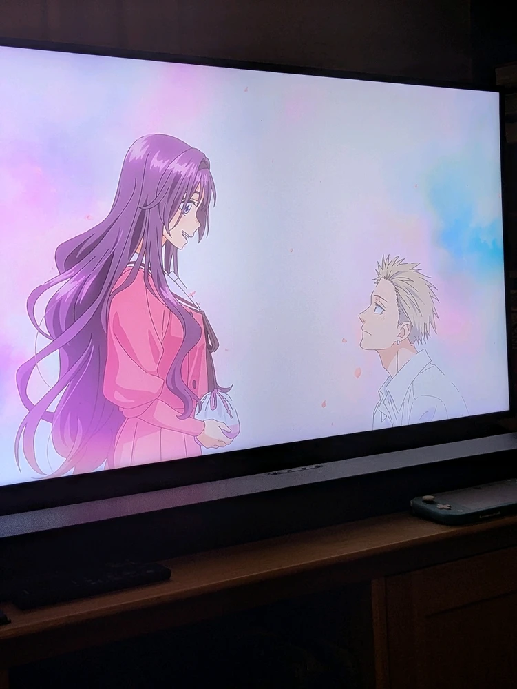 Never seen her so into a anime