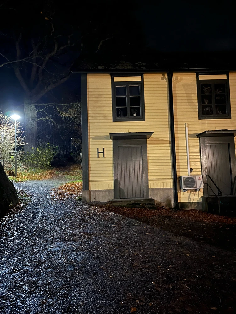 Evening walk in town