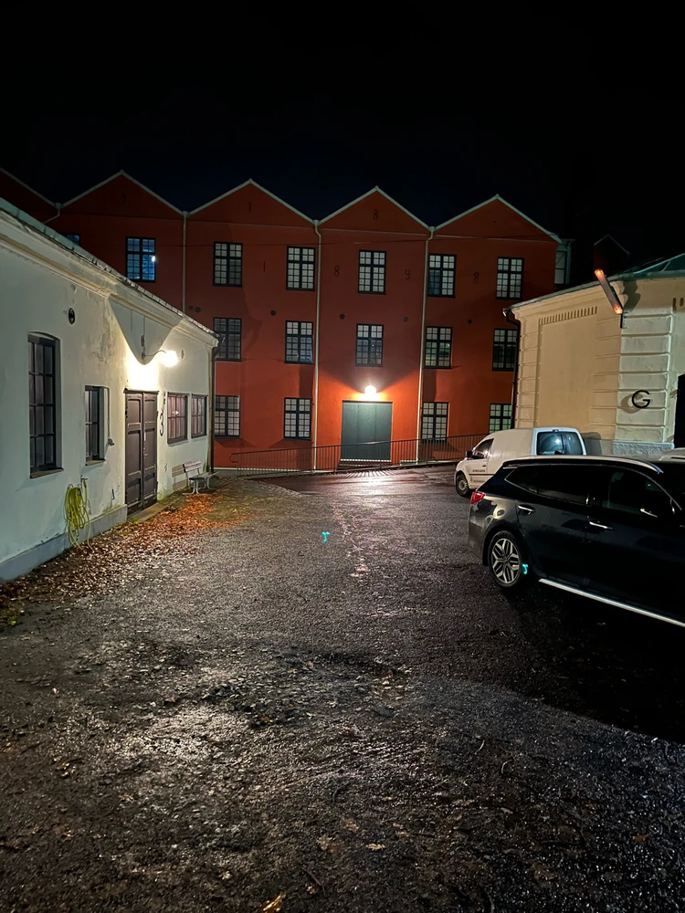 Evening walk in town