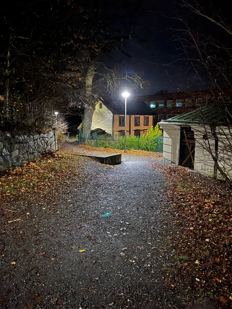 Evening walk in town