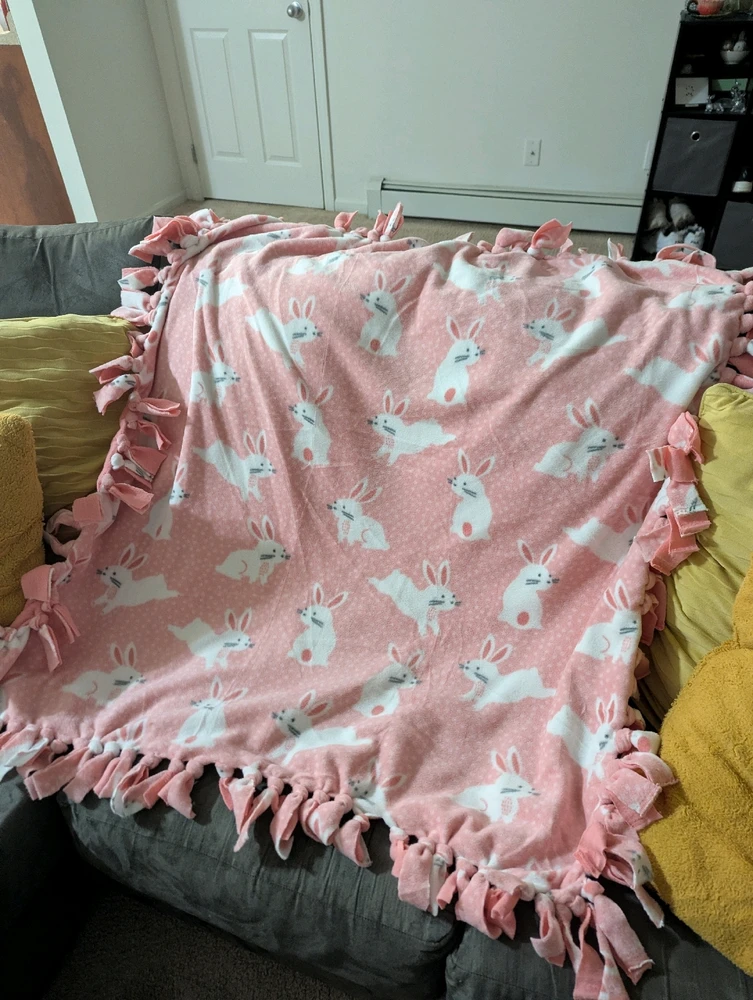 DIY No Sew Blanket