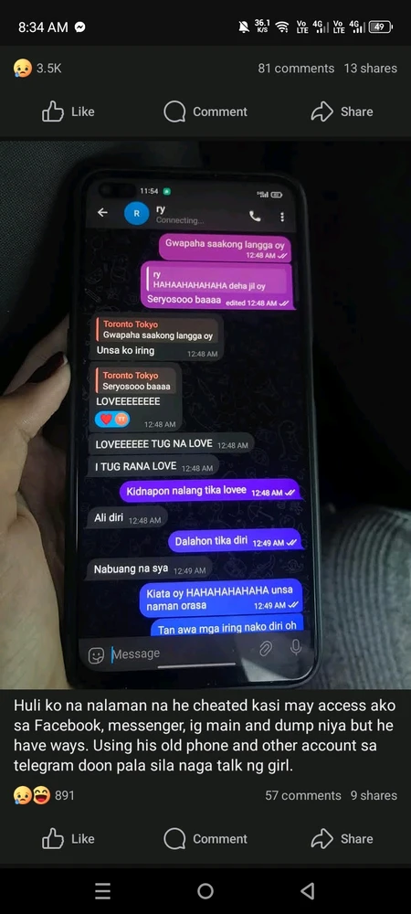 Cheating to NBSB (A reposted real story)