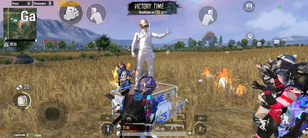 Que vicio es jugar, sin eventos y con equipos random😌✨ Pubg.