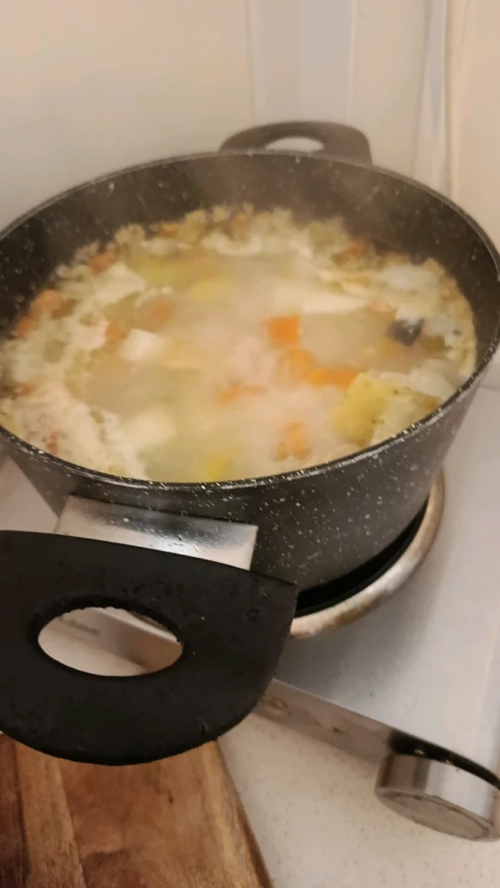 Its going to be cold so making some chicken soup