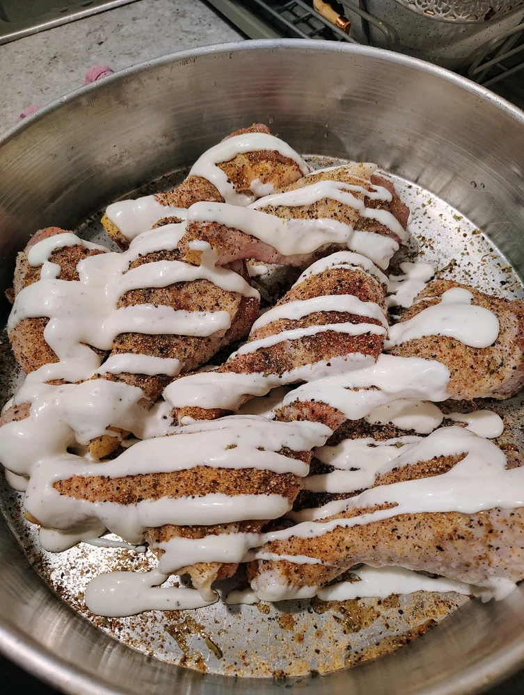 Prepping my chicken for dinnerπ¬