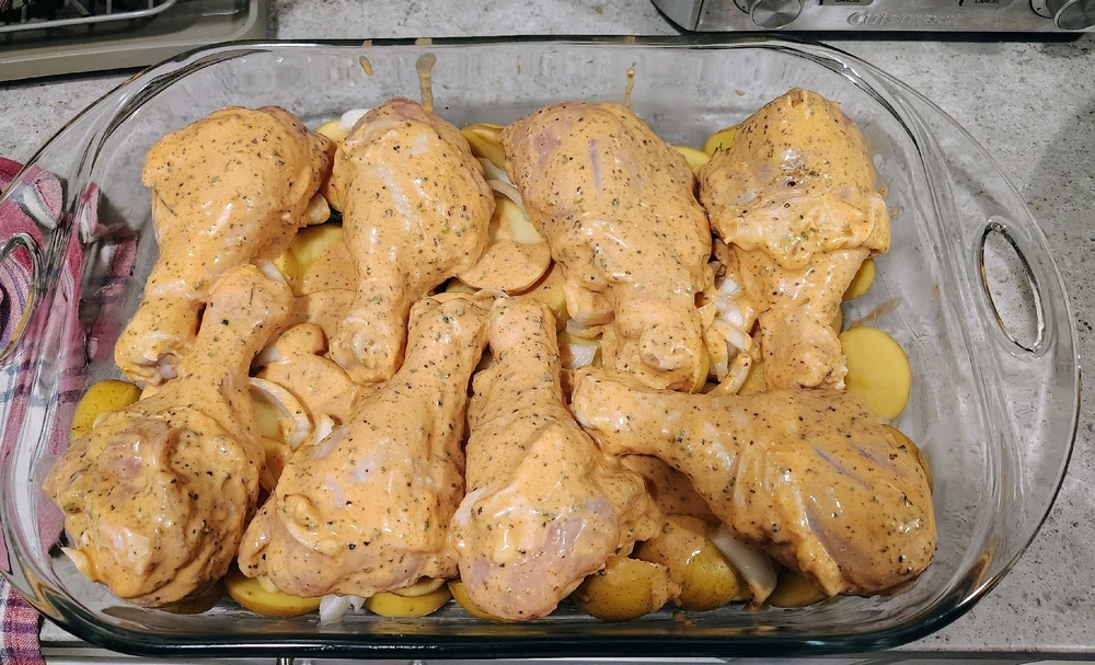 Prepping my chicken for dinnerπ¬