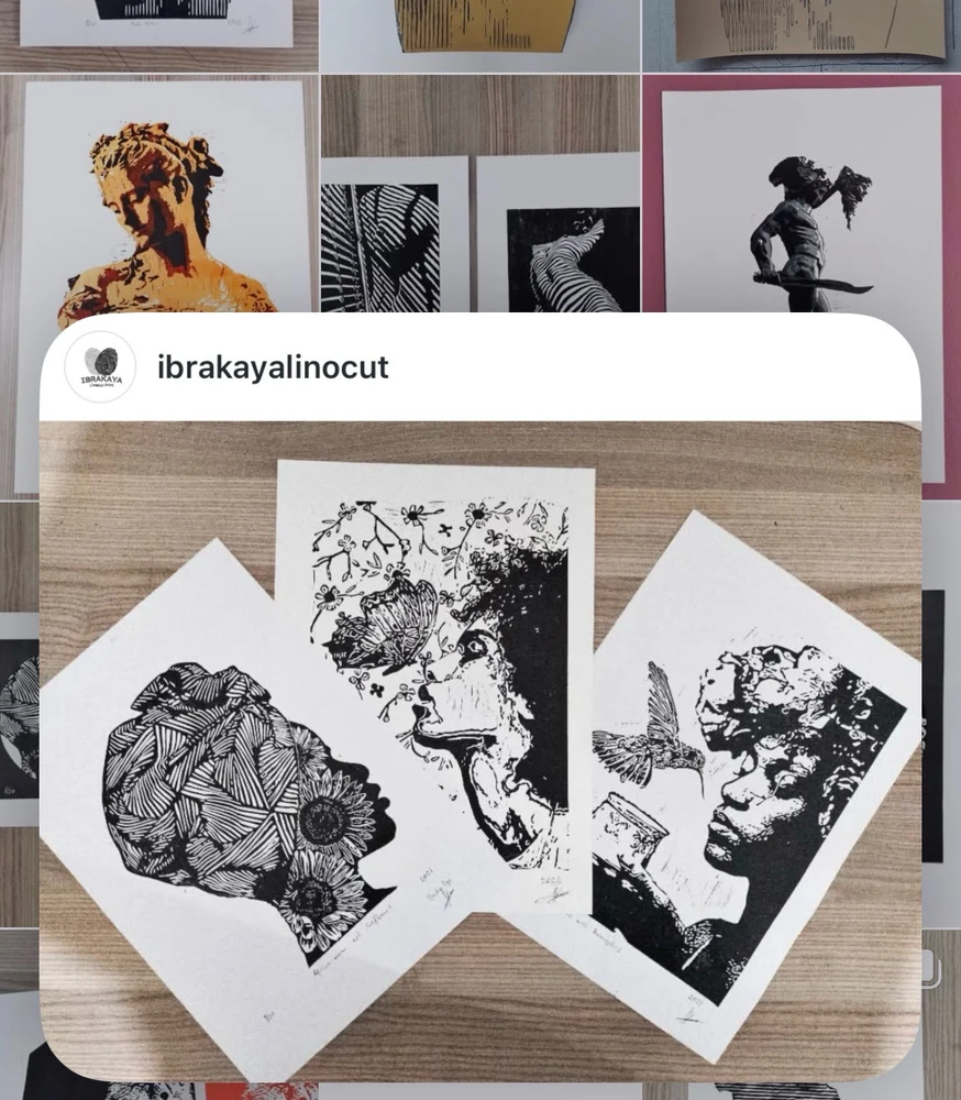 My art - Linocut Print