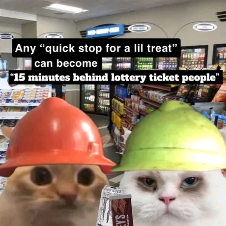 There always only one clerk too...