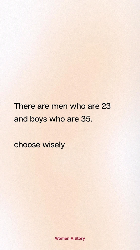 Choose wisely.