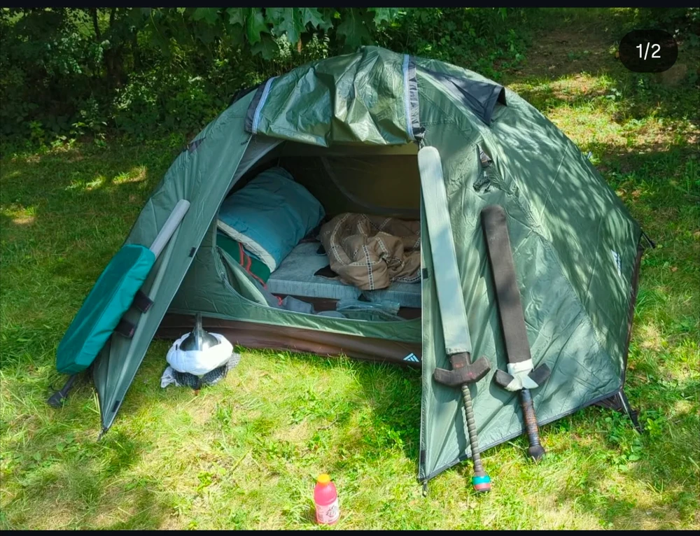 My camp at a fighting event