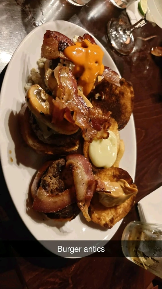 Burger antics sliders