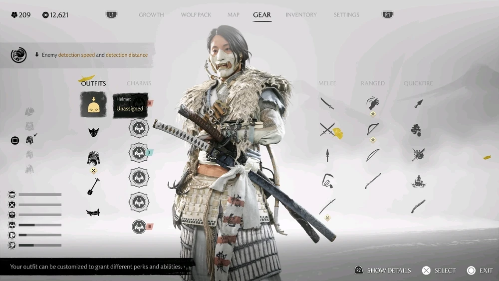 What are you wearing in Ghost of Yotei