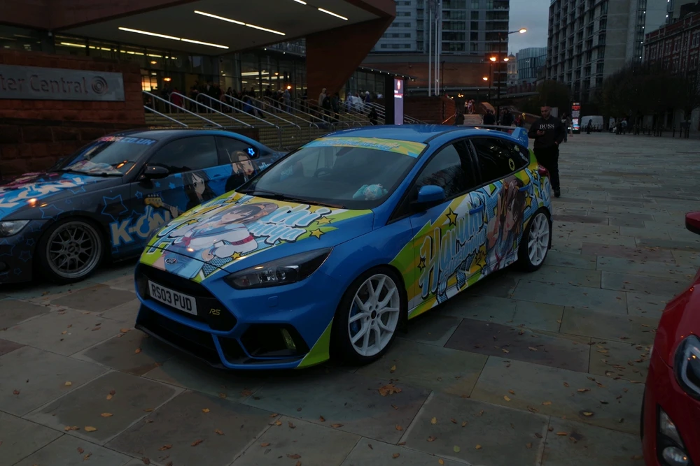 Pictures of the cars outside at day 2 of Hyper Japan Manchester