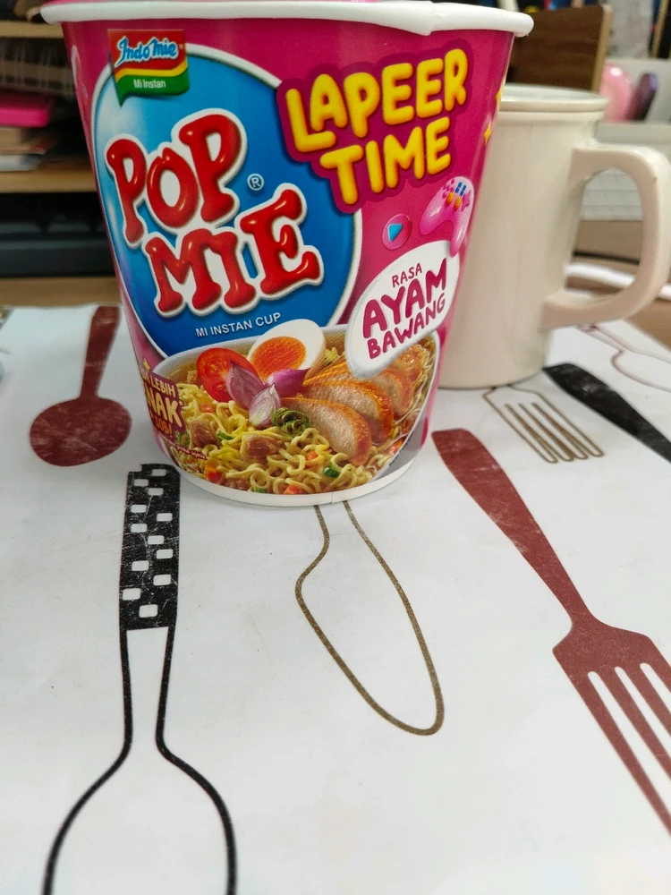 My lunch at work when it was raining