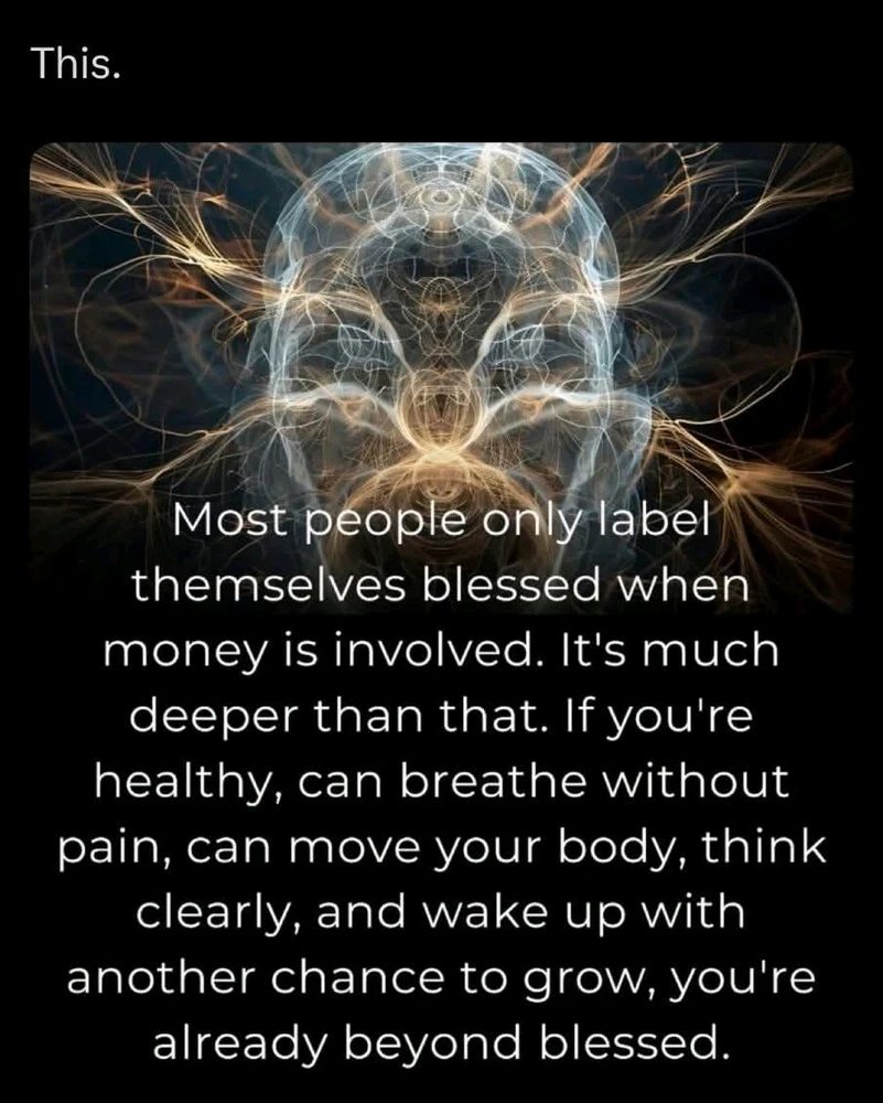 You are blessed 🤍