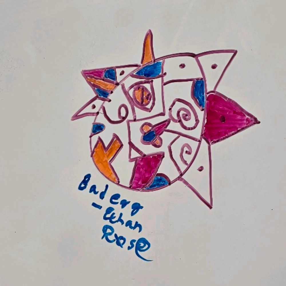 "Bad Egg" – Me, 2025
Just felt like drawing on the board before math class started (I had math class in the morning)