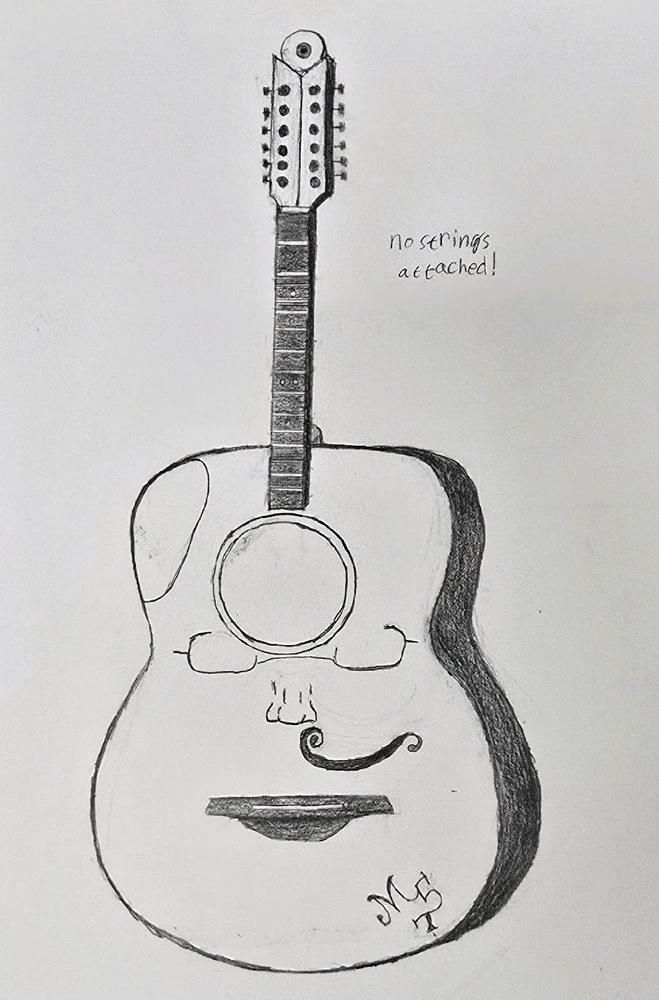 No Strings Attached!
Here's my acoustic guitar design concept.